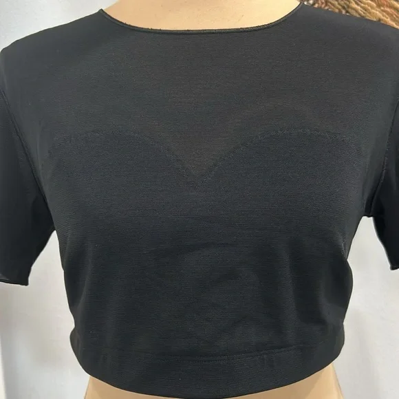 Yitty Mesh Me Black Crop Top. Size XL (749Ii) - Picture 6 of 17
